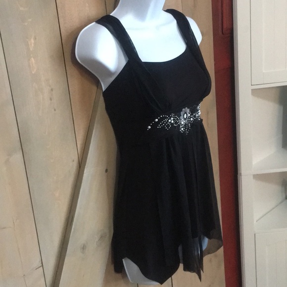 Layered Black Blouse - Picture 3 of 4